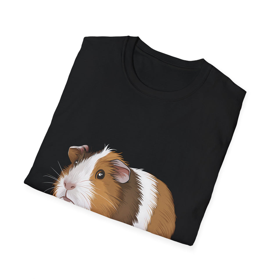 Guinea Pig T-Shirt 2 - Cute Guinea Pig Unisex Softstyle Tee