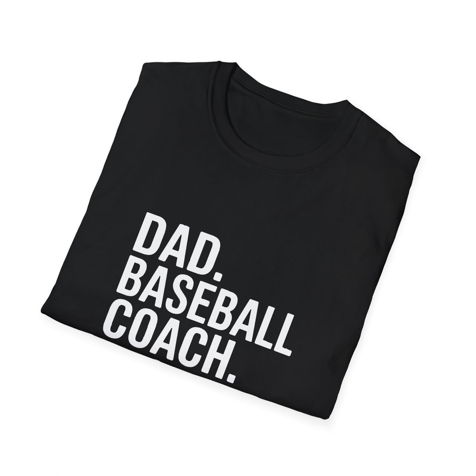 Dad Baseball Coach Legend Gift T-Shirt