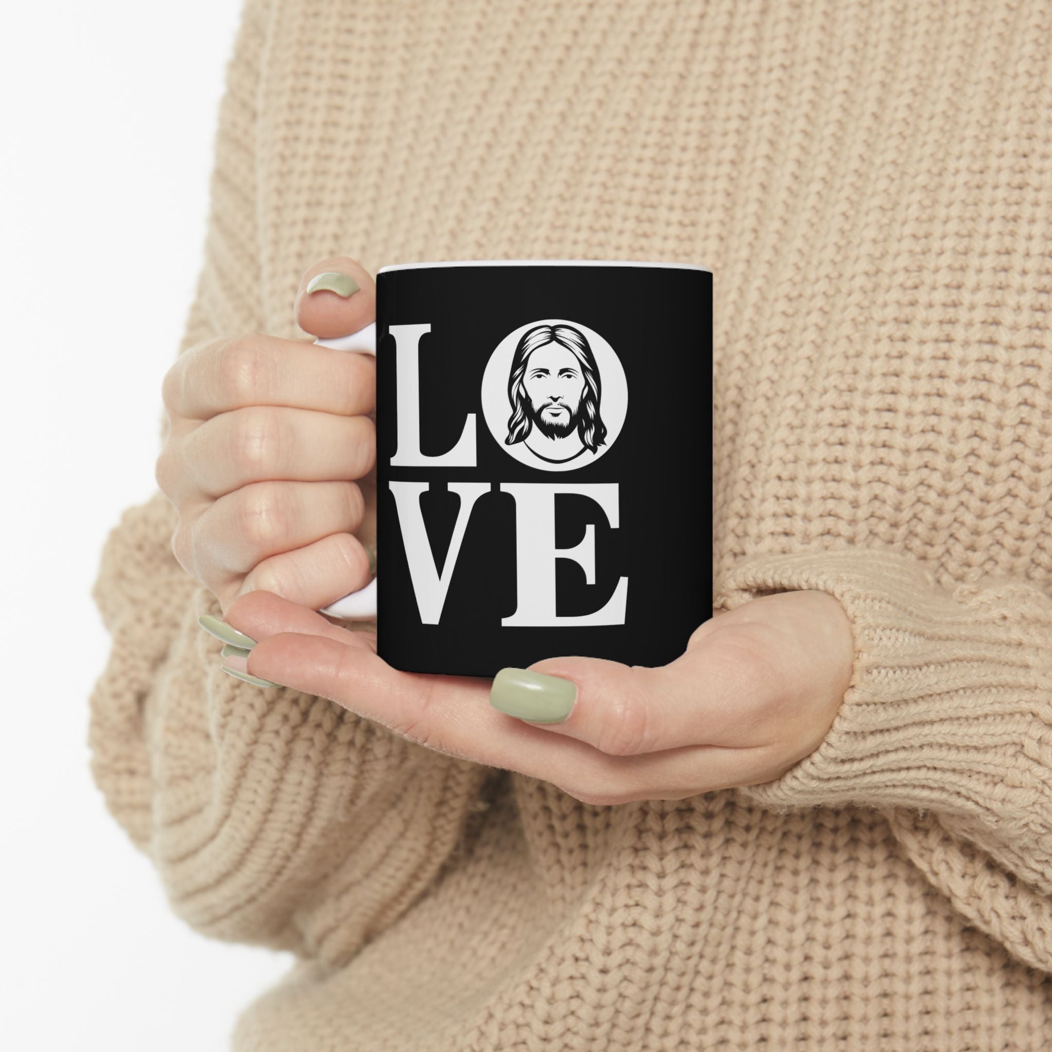 Faith Love Jesus Ceramic Mug | Faith In Jesus Gifts (11oz)