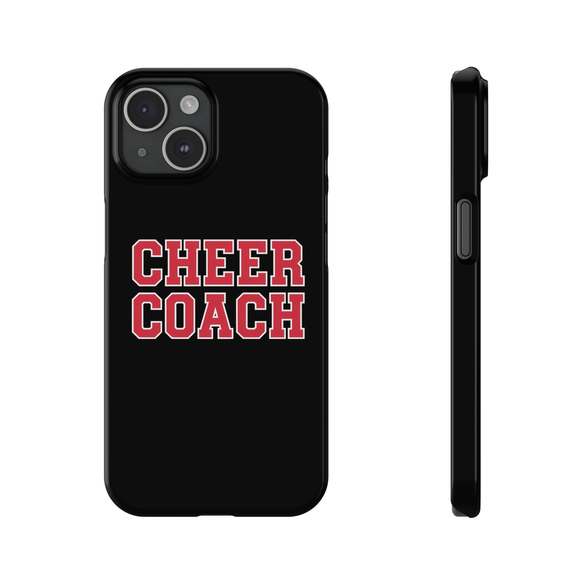 Premium Cheer Coach iPhone Case | Cheer Coach Gifts Slim Phone Cases Secondary image