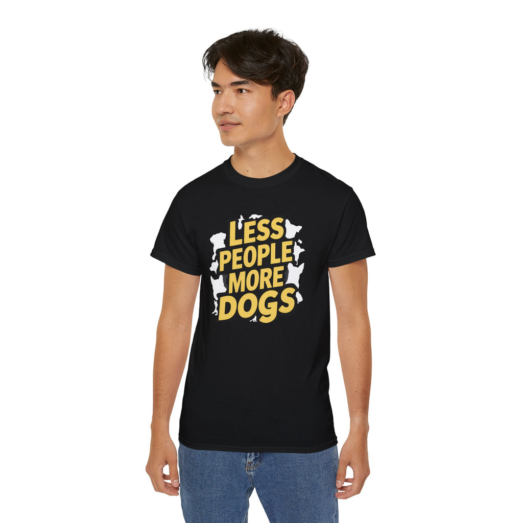 Less People More Dogs Shirt | Dog Gift | Dog Merchandise | Dog Gifts | Dog Presents Unisex Dog Shirts