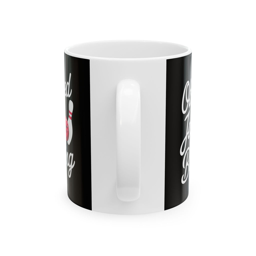 Obsessed With Jesus And Bowling Ceramic Mug | Love Faith In Jesus Gifts (11oz)