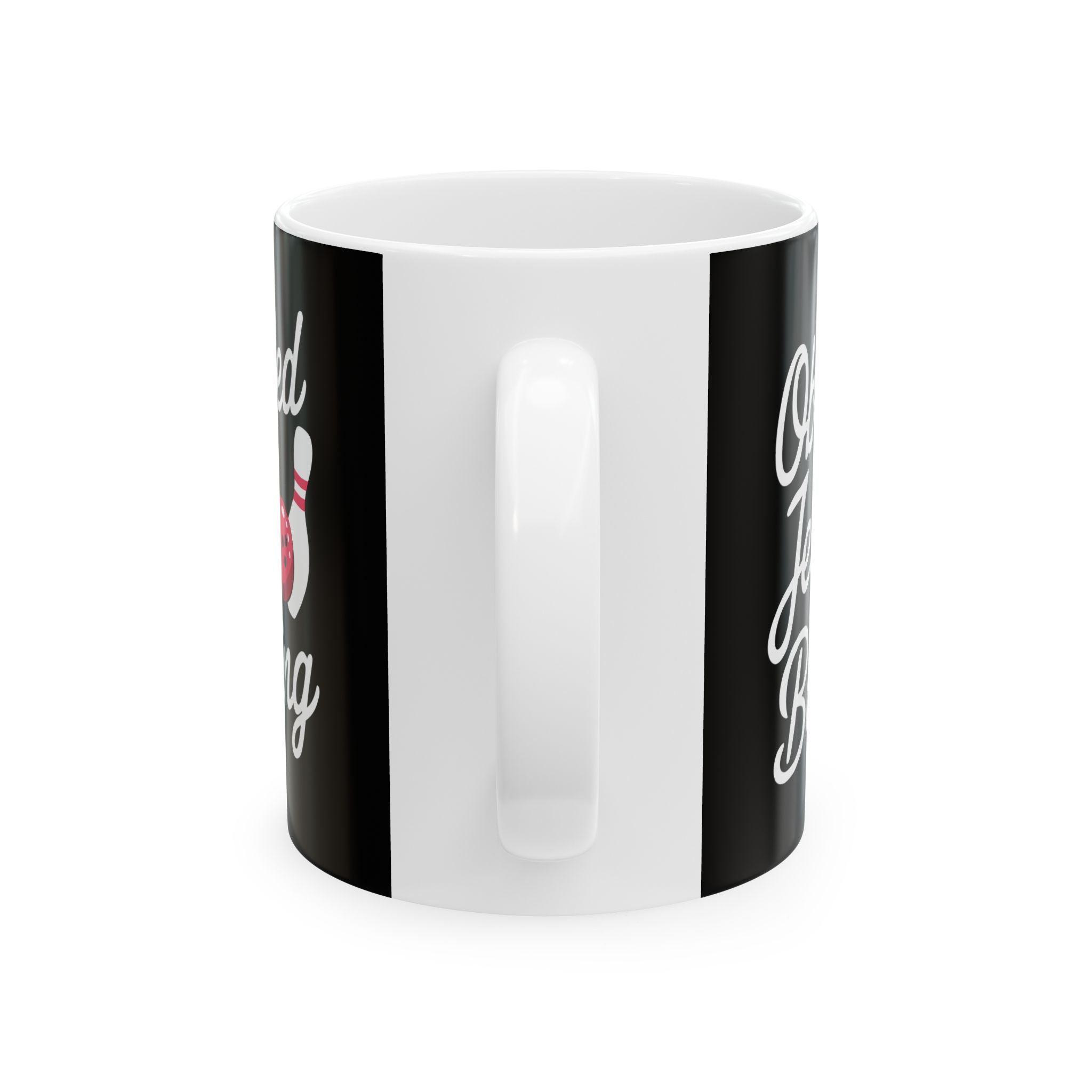 Obsessed With Jesus And Bowling Ceramic Mug | Love Faith In Jesus Gifts (11oz)