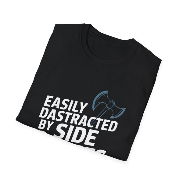 Easily Distracted By Side Quests T-Shirt — RPG Gamer Tee 4