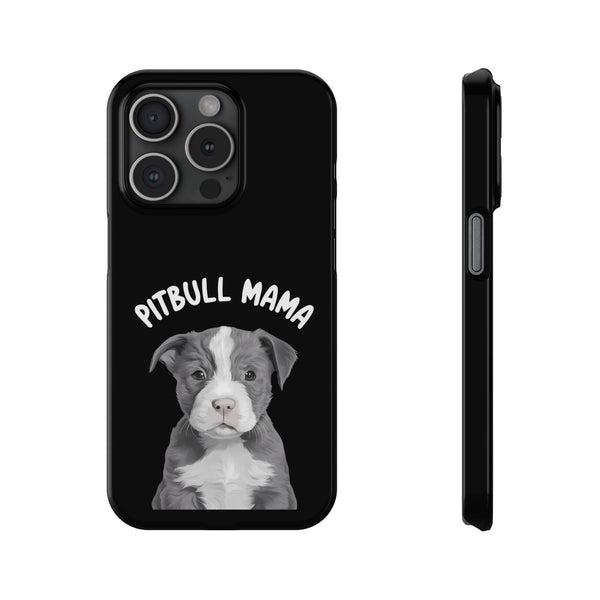 Premium Pitbull Mama iPhone Case | Pitbull Gifts Slim Phone Cases