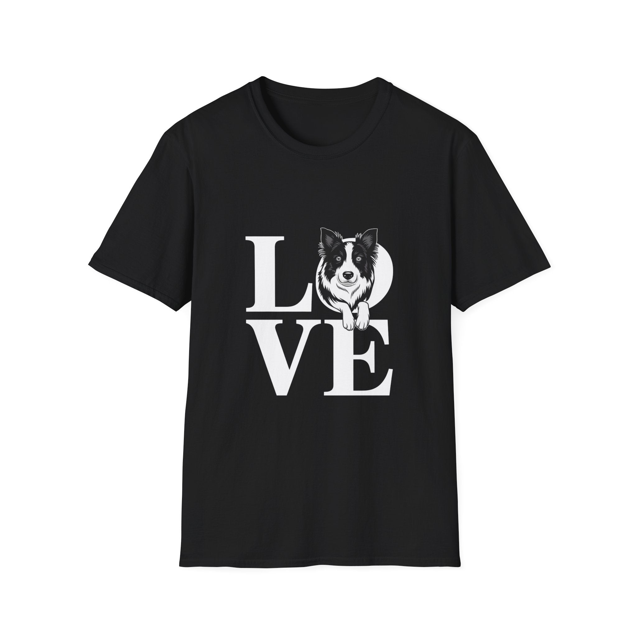 Cute Love Border Collies Shirt | Border Collie Lover Gifts | Sheep Dog Unisex T-Shirt Main image