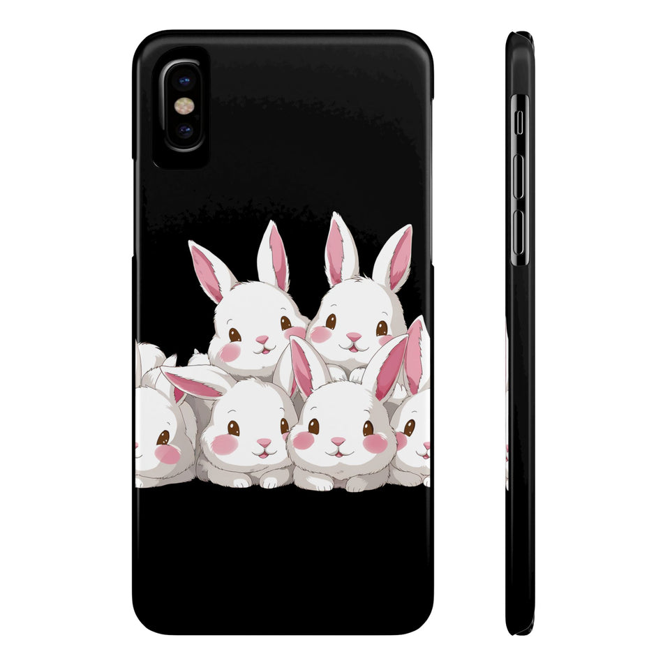 Premium Cute Rabbit iPhone Case | Rabbit Gifts Slim Phone Cases