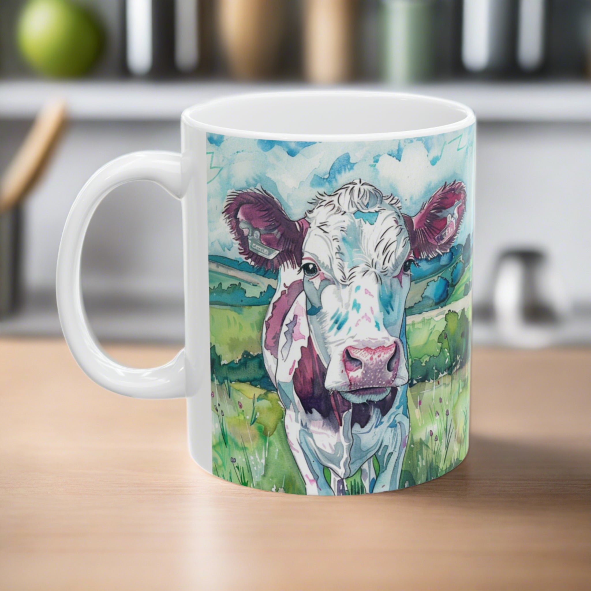Cow Mug | Coffee Cow Mug | Cow Print Mug | Cow Presents | Highland Cow Mug 11oz