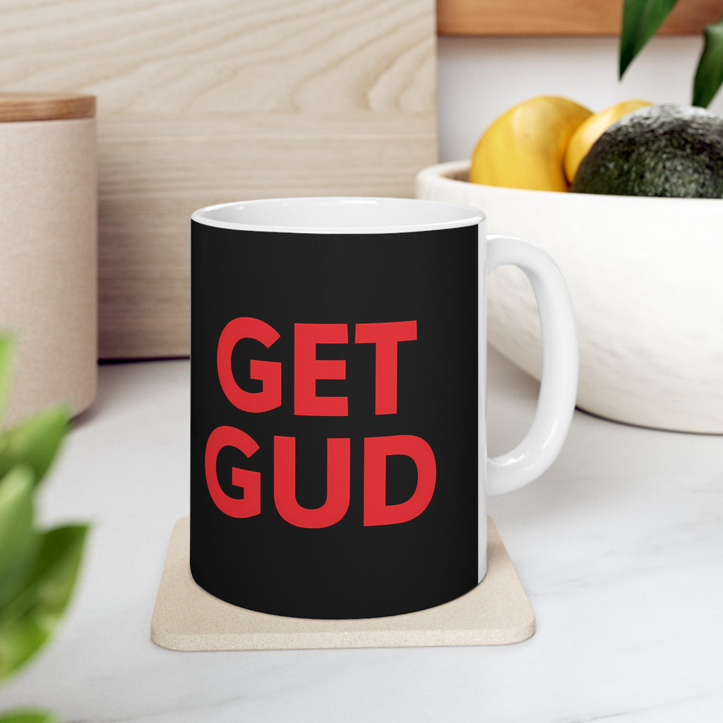 Get Gud RPG Mug | Role Playing Game Gift | Soulslike Coffee Mug | RPG Fantasy Gift Ideas Mug 11oz