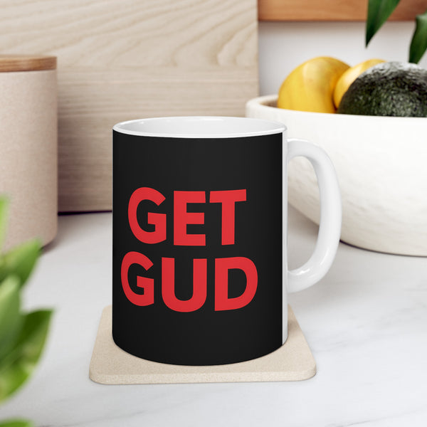 Get Gud RPG Mug | Role Playing Game Gift | Soulslike Coffee Mug | RPG Fantasy Gift Ideas Mug 11oz