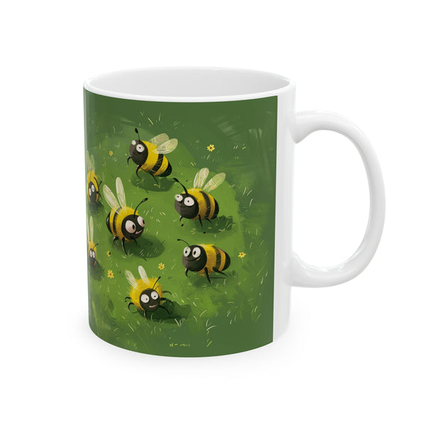 Bee Mug  | Bee Gifts | Bee Presents | Happy Bees Ceramic Mug 11oz
