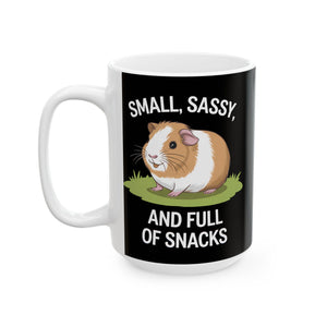 Guinea Pig Mug - Small, Sassy, and Full of Snacks Cute Guinea Pig Mug Guinea Pig Mug - Small, Sassy, and Full of Snacks Cute Guinea Pig Mug