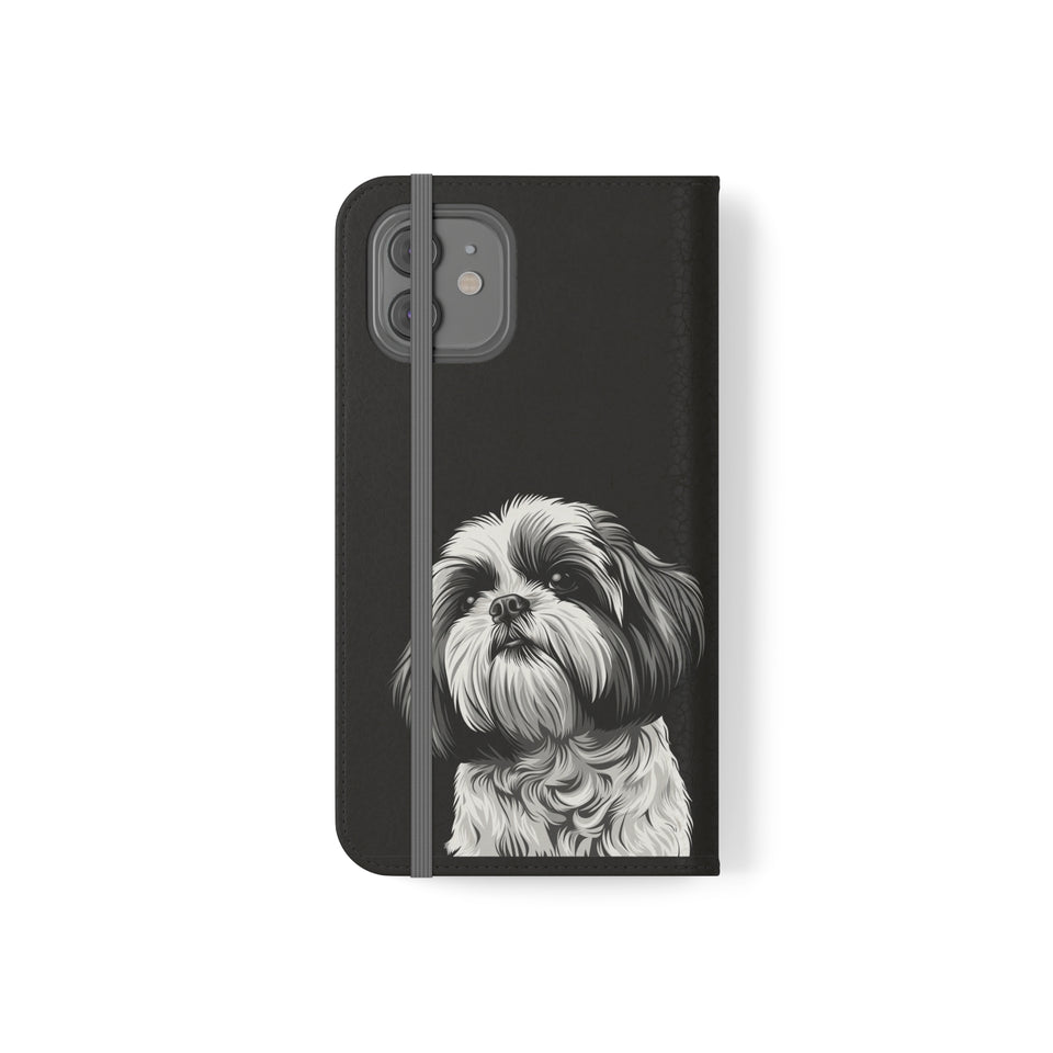 Shih Tzu Phone Case | Shih Tzu Wallet Phone Case | IPhone & Samsung Galaxy Shih Tzu Flip Cases