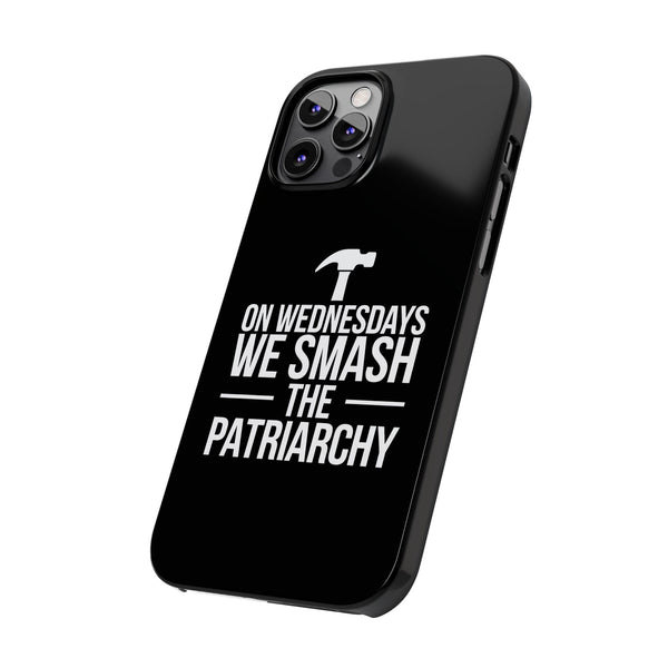Premium On Wednesdays We Smash The Patriarchy iPhone Case | Feminist Gifts Slim Phone Cases