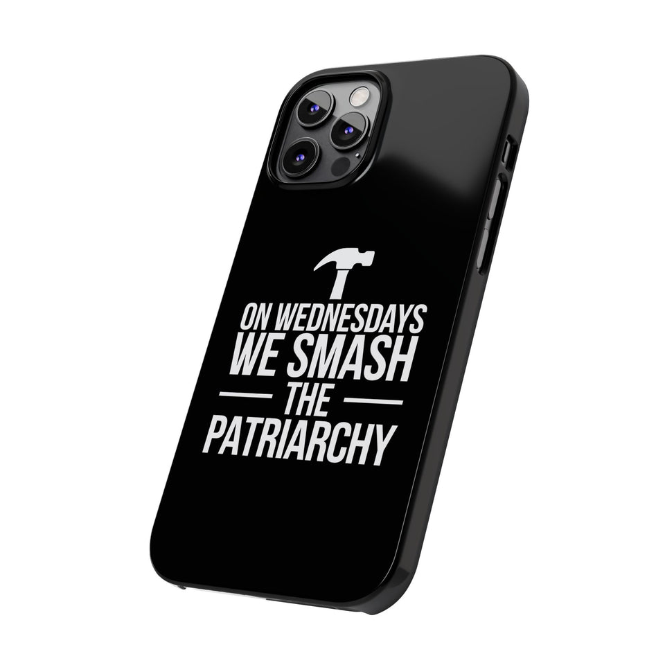 Premium On Wednesdays We Smash The Patriarchy iPhone Case | Feminist Gifts Slim Phone Cases