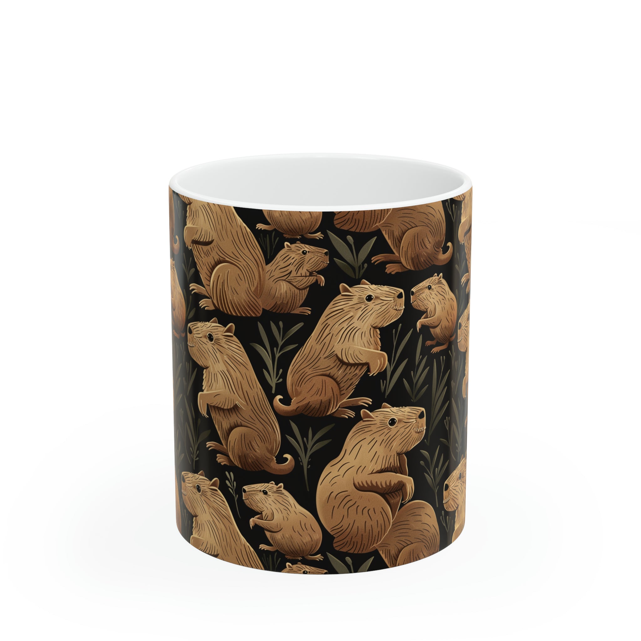 Capybara Mug  | Capybara Coffee Mug | Cute Capy Pattern Coffee Mug 11oz