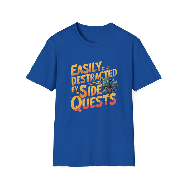 Easily Distracted By Side Quests T-Shirt — RPG Gamer Tee 5