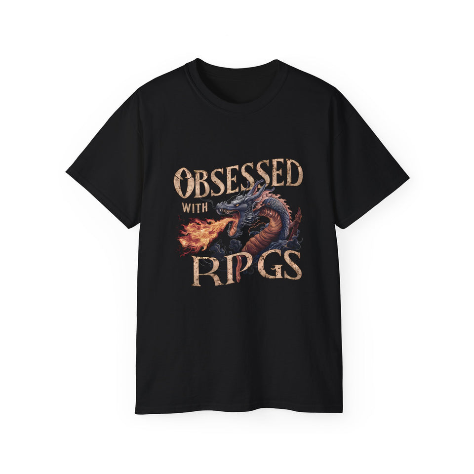 Obsessed With RPGs Shirt | Fantasy RPG Game Gift | Role Playing Game Merchandise | RPG Gifts | Fantasy Presents Unisex Shirts 2