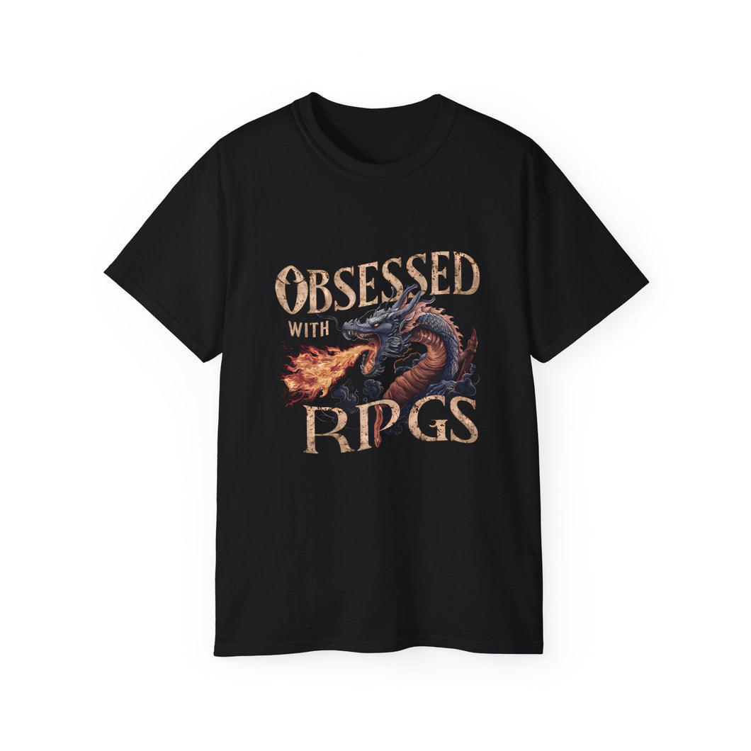 Obsessed With RPGs Shirt | Fantasy RPG Game Gift | Role Playing Game Merchandise | RPG Gifts | Fantasy Presents Unisex Shirts 2