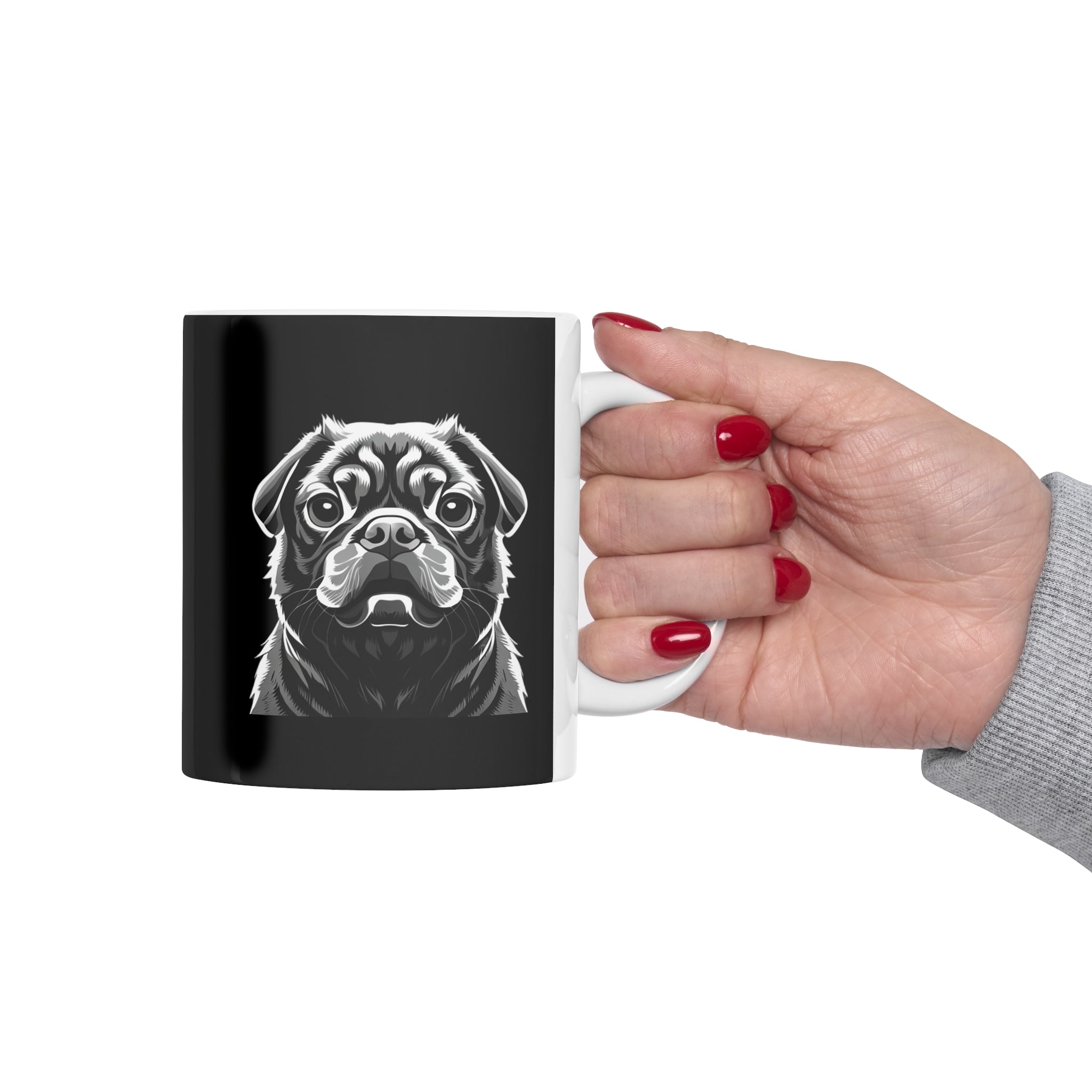 Pug Mug | Pug Gift | Pug Ceramic Mug 11oz