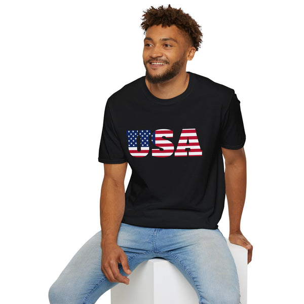 American Flag 4th of July USA Flag Patriotic T-Shirt - American Flag 4th of July USA Tee