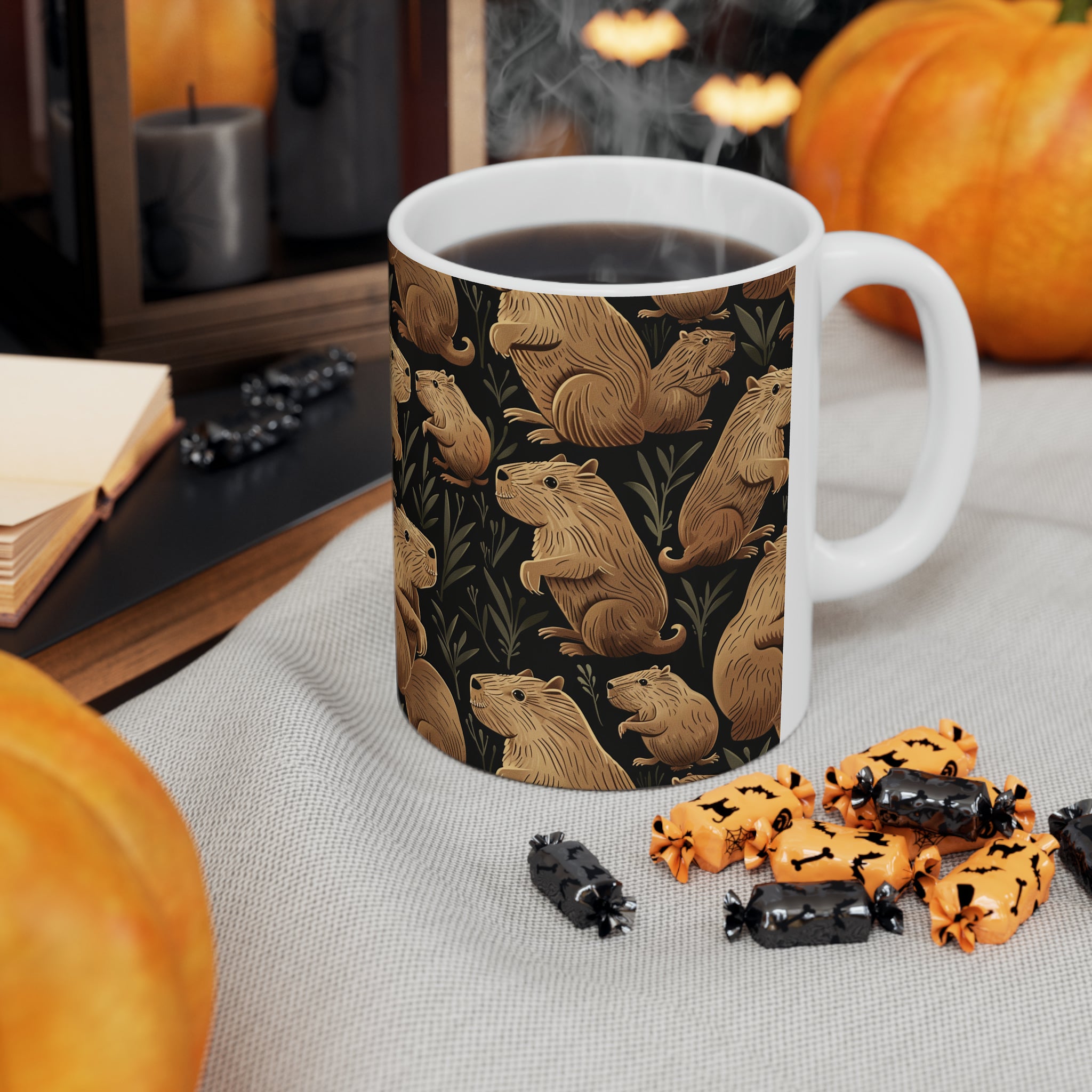 Capybara Mug  | Capybara Coffee Mug | Cute Capy Pattern Coffee Mug 11oz