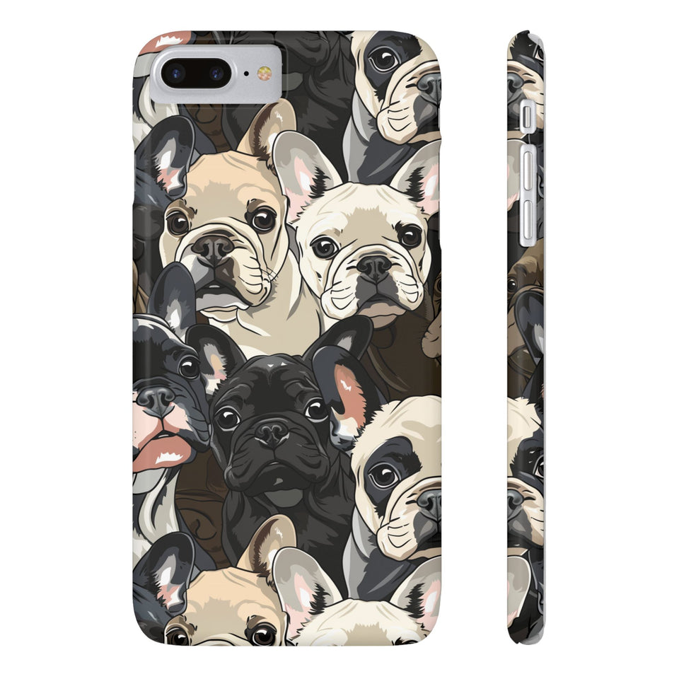 Premium French Bulldogs iPhone Case | Cute Frenchie Gifts Slim Phone Cases