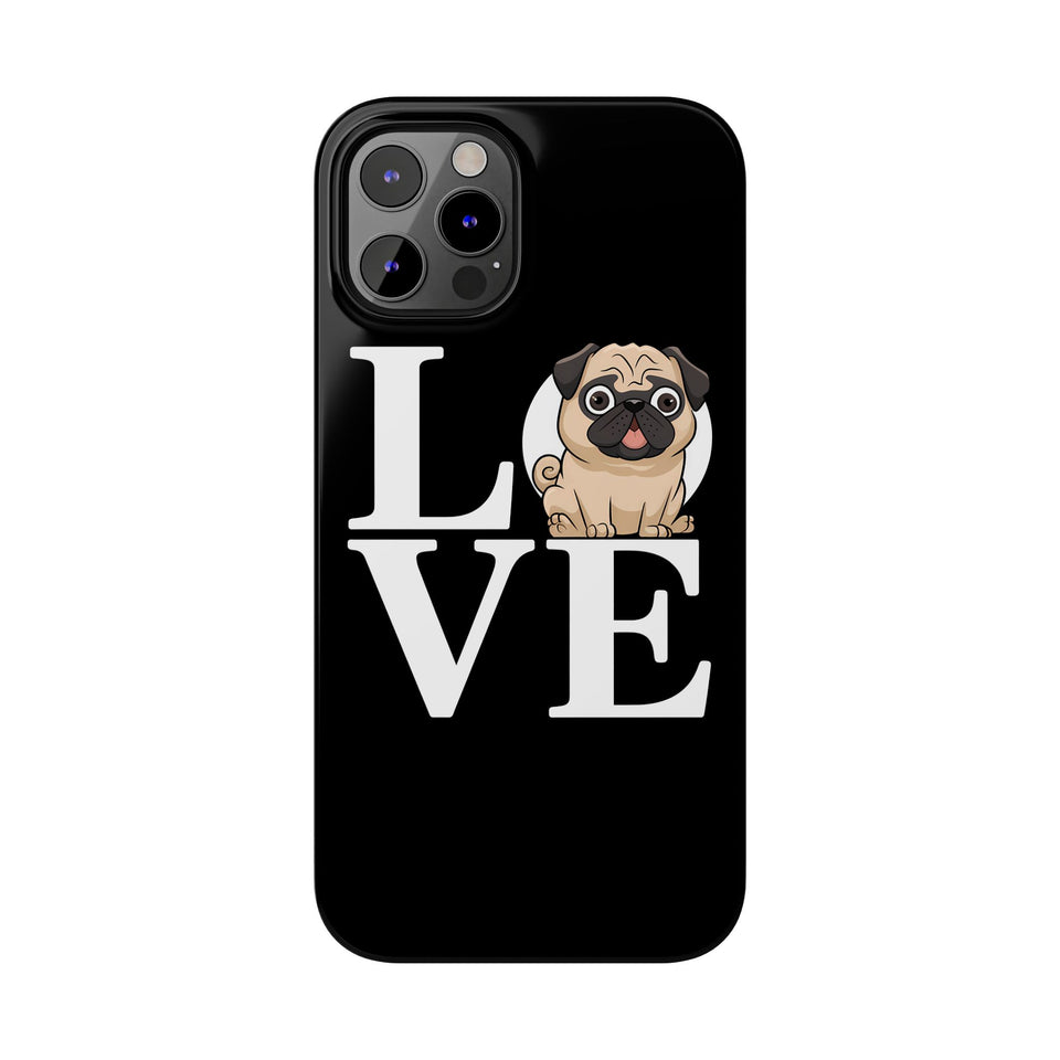 Love Pugs Slim iPhone Case | Cute Pug iPhone Case