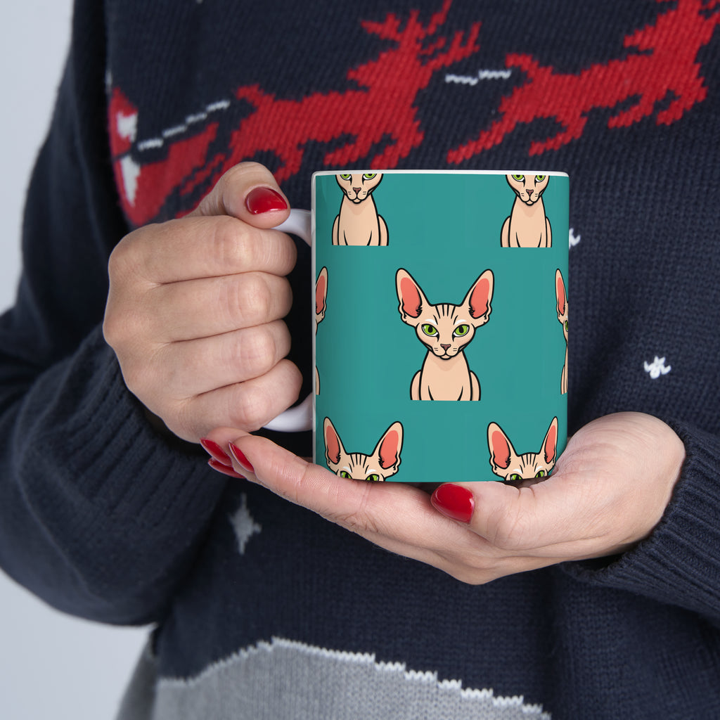 Sphynx Cat Mug | Sphynx Cat Gifts | Hairless Cat Sphynx Presents Cat Ceramic Mug 11oz