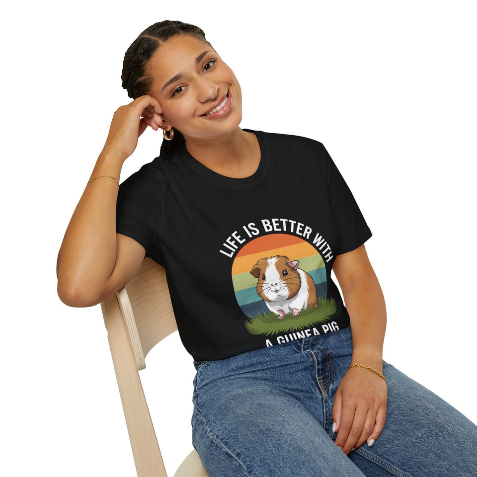 Guinea Pig T-Shirt - Life Is Better With A Guinea Pig Shirt