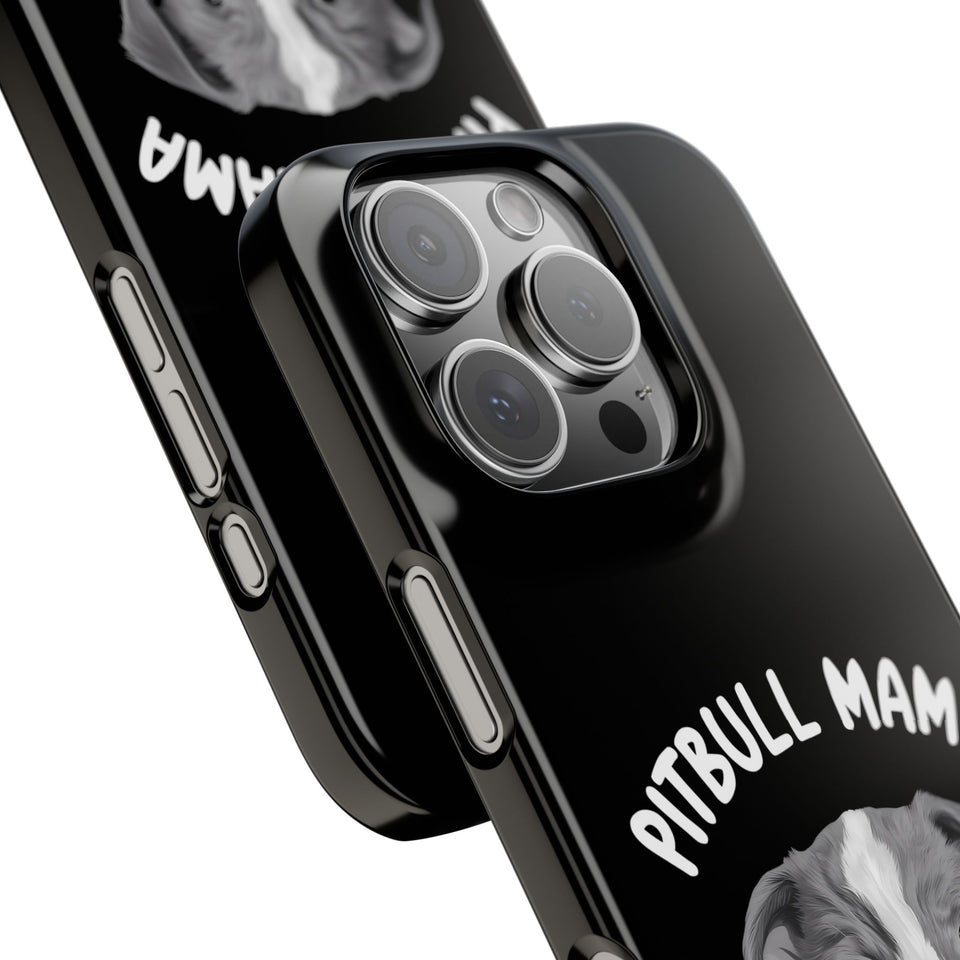 Premium Pitbull Mama iPhone Case | Pitbull Gifts Slim Phone Cases