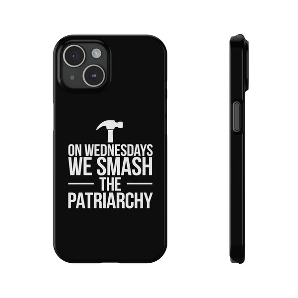 Premium On Wednesdays We Smash The Patriarchy iPhone Case | Feminist Gifts Slim Phone Cases