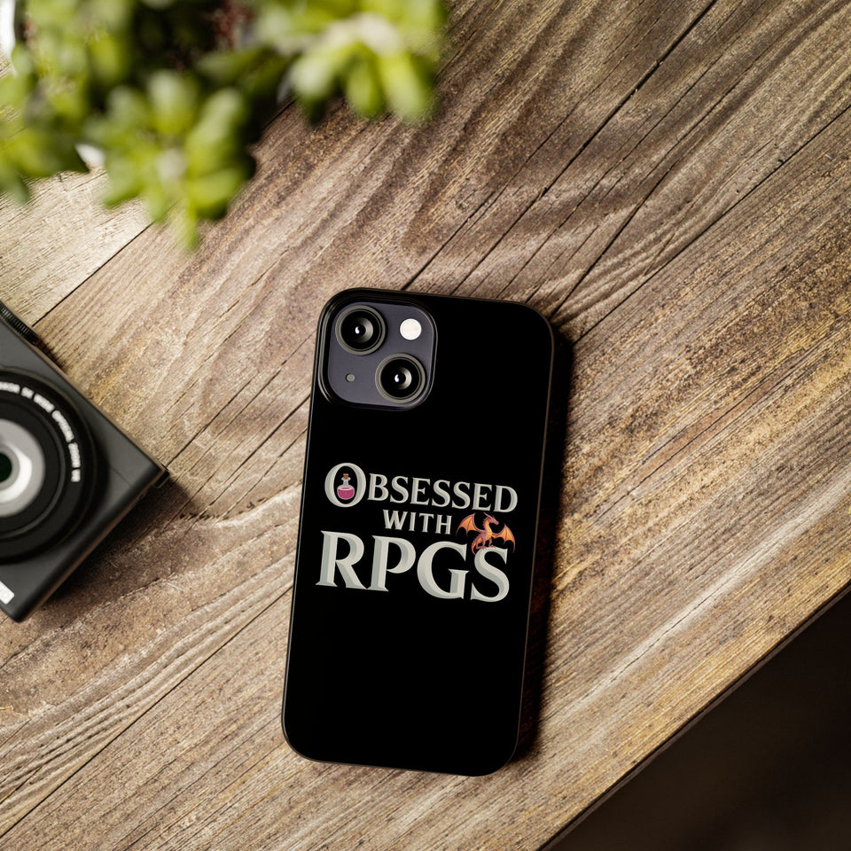 Premium Obsessed With RPGs iPhone Case | Fantasy Role Playing Game Slim Phone Cases