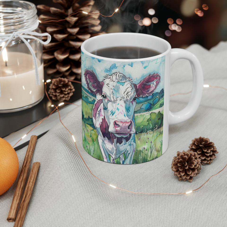 Cow Mug | Coffee Cow Mug | Cow Print Mug | Cow Presents | Highland Cow Mug 11oz