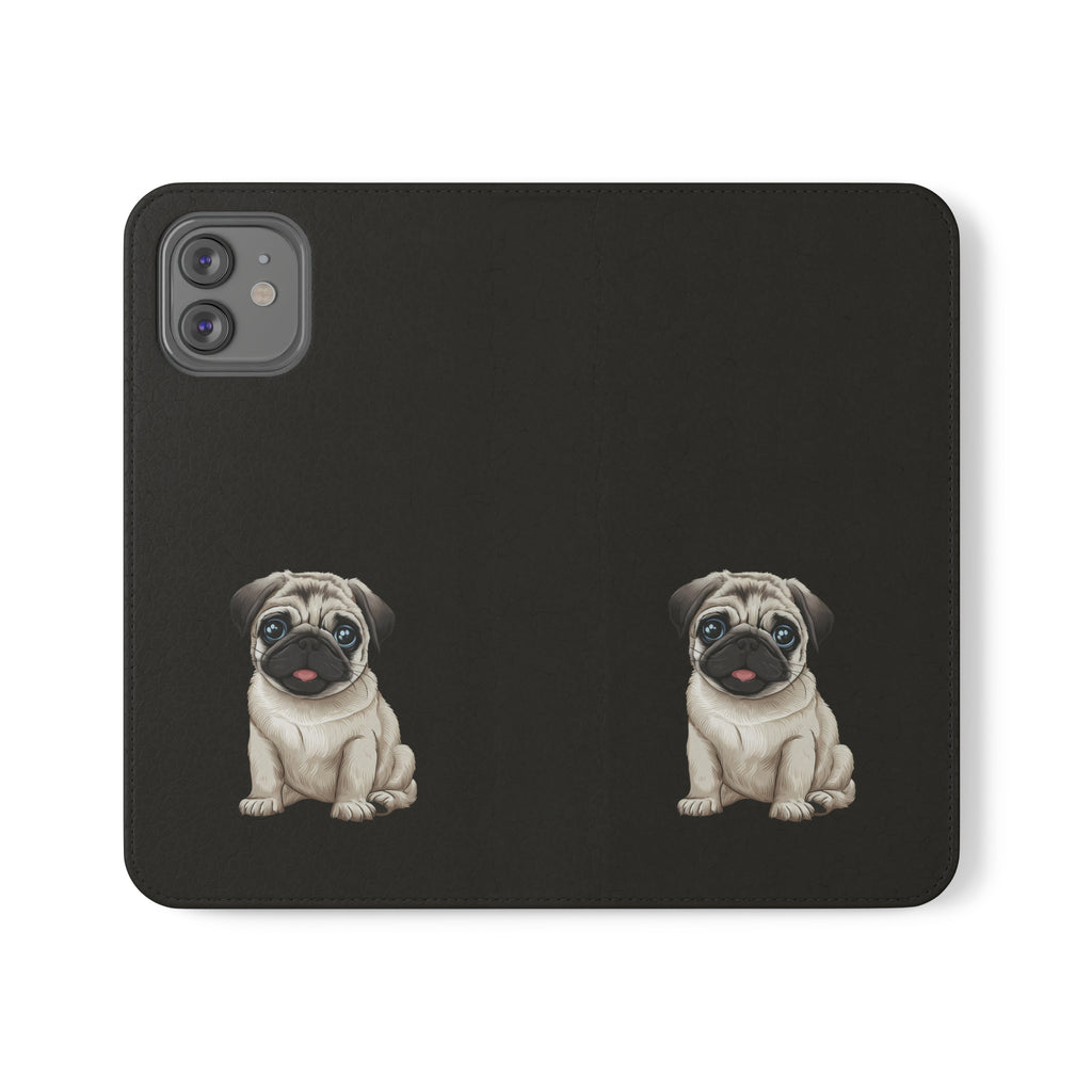Pug iPhone & Samsung Wallet Phone Case | Pug Flip Cases