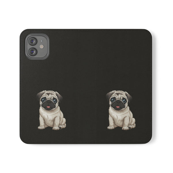 Pug iPhone & Samsung Wallet Phone Case | Pug Flip Cases