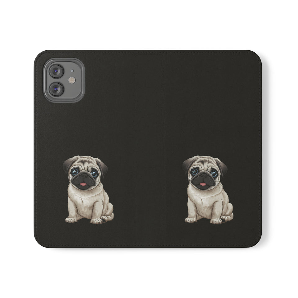 Pug iPhone & Samsung Wallet Phone Case | Pug Flip Cases
