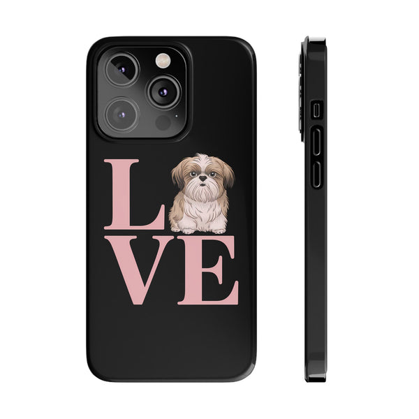 Premium Love Shih Tzu iPhone Case 2 | Cute Shih Tzu Slim Phone Cases