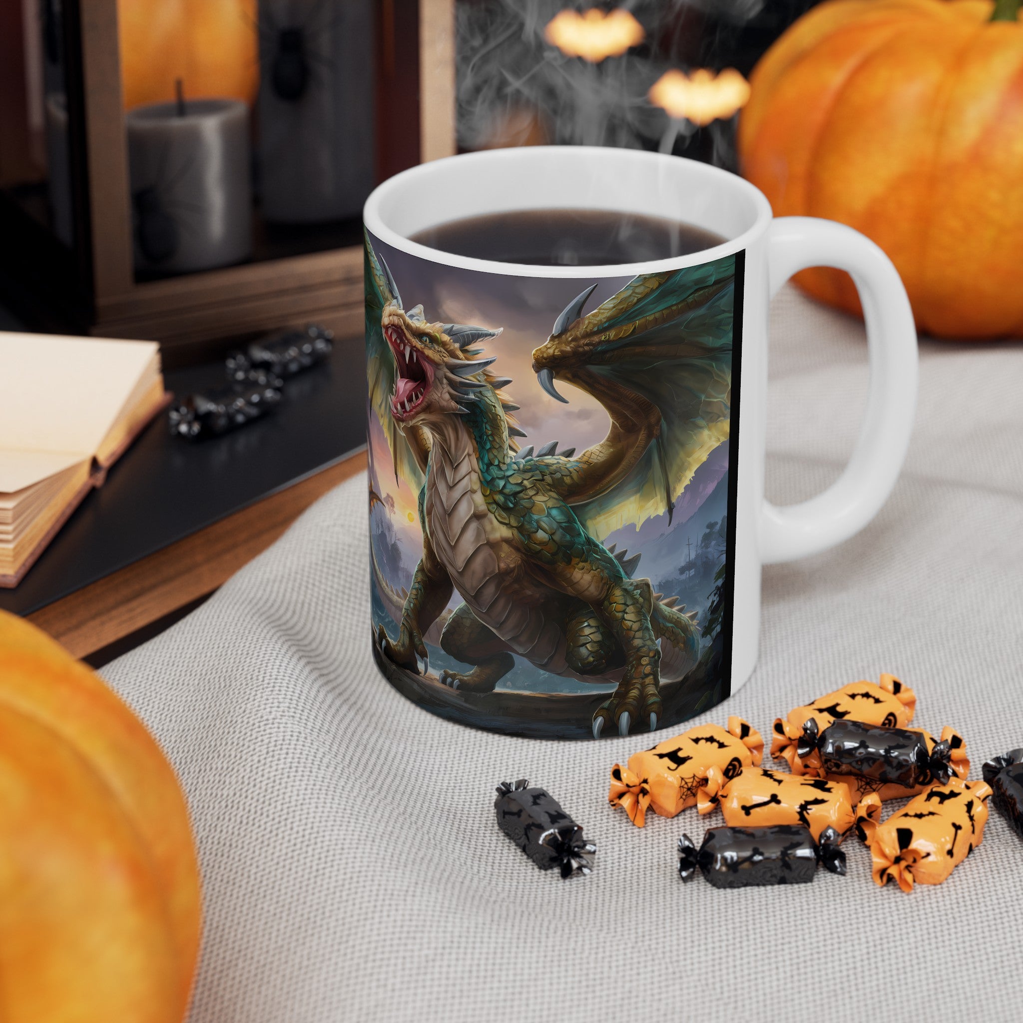 Fantasy Dragon RPG Mug | Role Playing Game Gift | Dragon Coffee Mug | RPG Fantasy Gift Ideas Mug 11oz