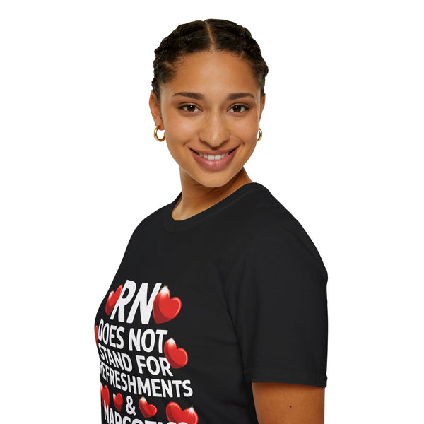 RN Does Not Stand For Refreshments And Narcotics Shirt | Registered Nurse Gifts | Unisex Registered Nurse T Shirt