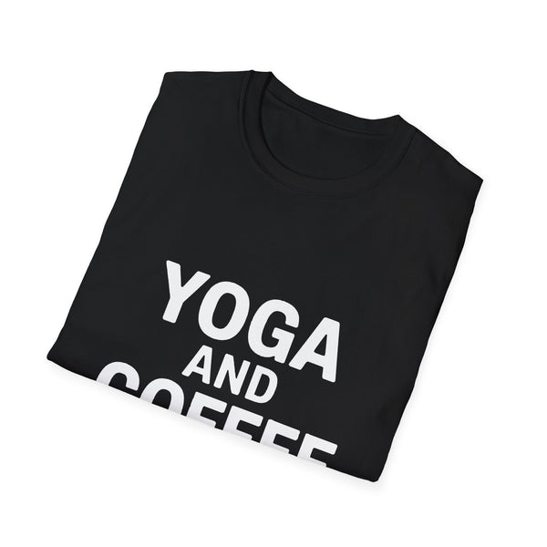 Yoga and Coffee Shirt | Yoga Gift | Unisex Yoga T Shirt