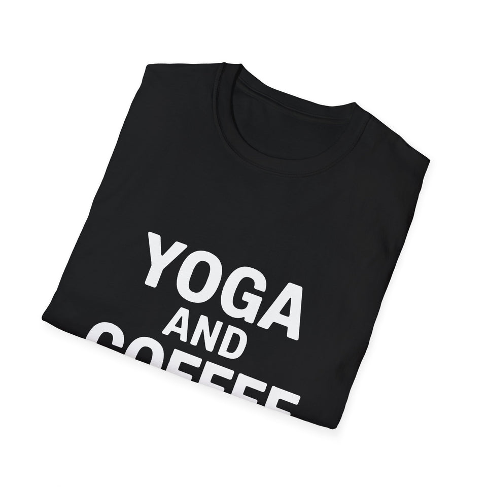 Yoga and Coffee Shirt | Yoga Gift | Unisex Yoga T Shirt