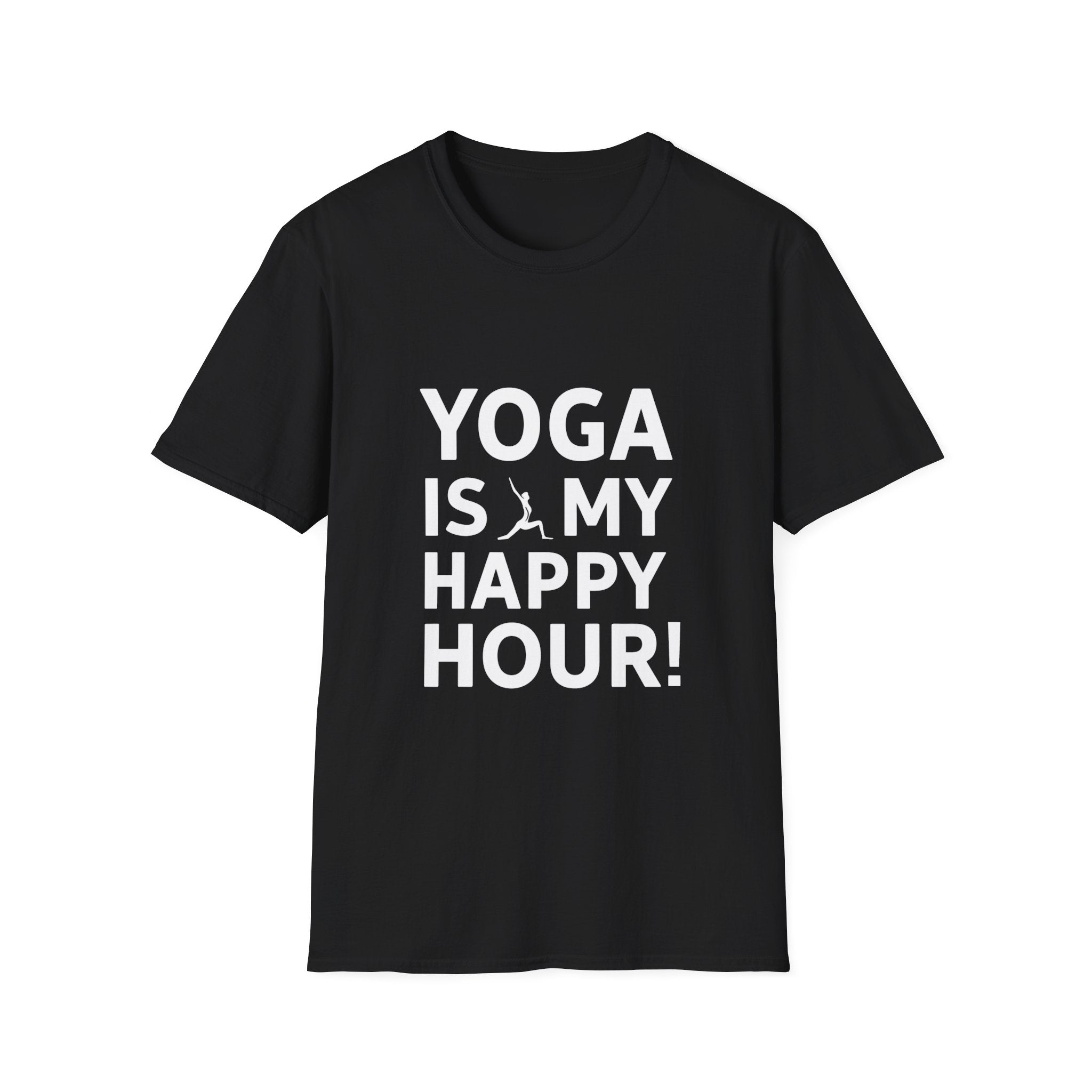 Yoga Is My Happy Hour Yoga Shirt | Yoga Gift | Unisex Yoga T Shirt 2 Main image