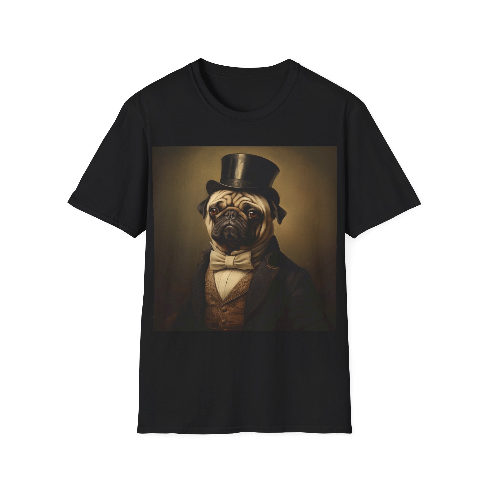Classical Pug Shirt | Pug Presents | Pug Gift | Pug Painting T Shirt Main image