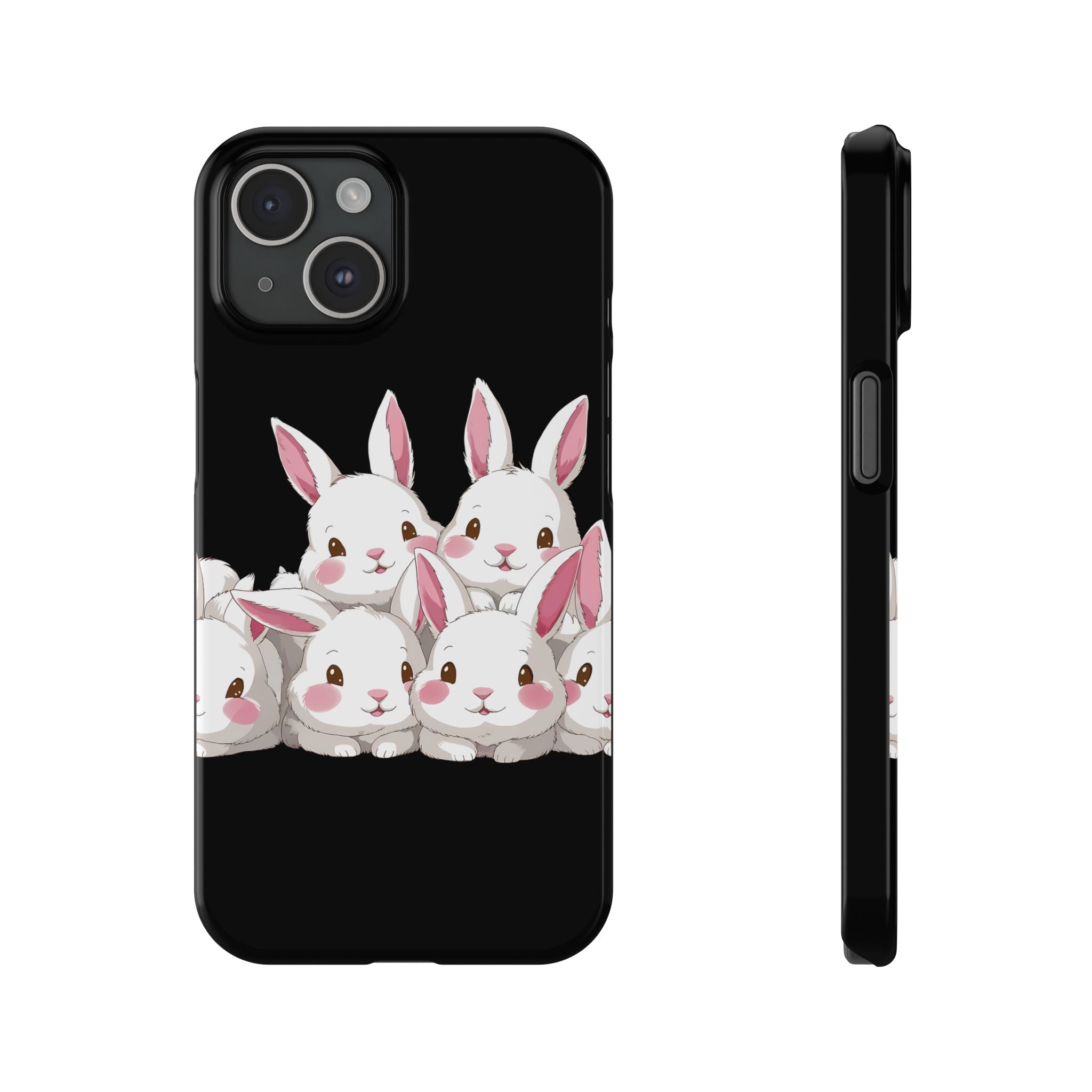 Premium Cute Rabbit iPhone Case | Rabbit Gifts Slim Phone Cases Secondary image