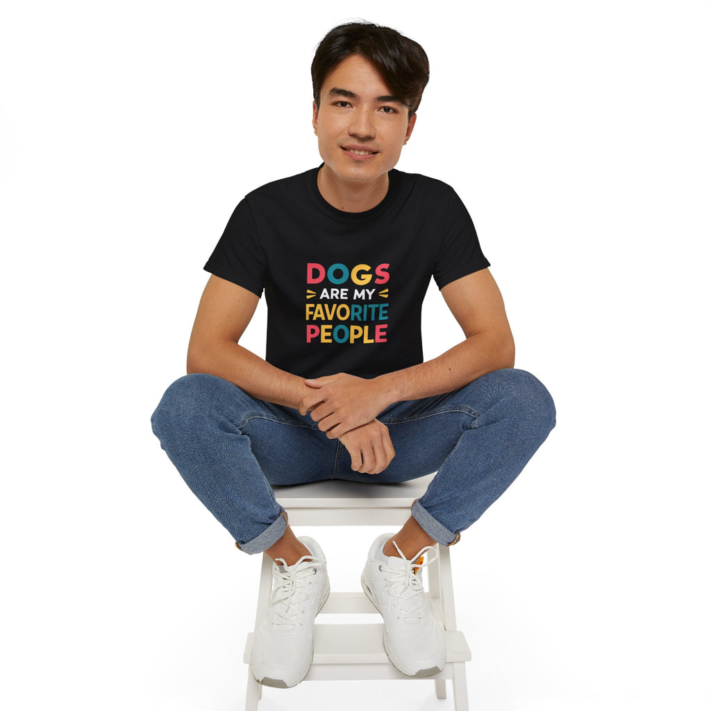 Dogs Are My Favorite People Dog Shirt | Dog Gift | Dog Merchandise | Dog Gifts | Dog Presents Unisex Dog Shirts