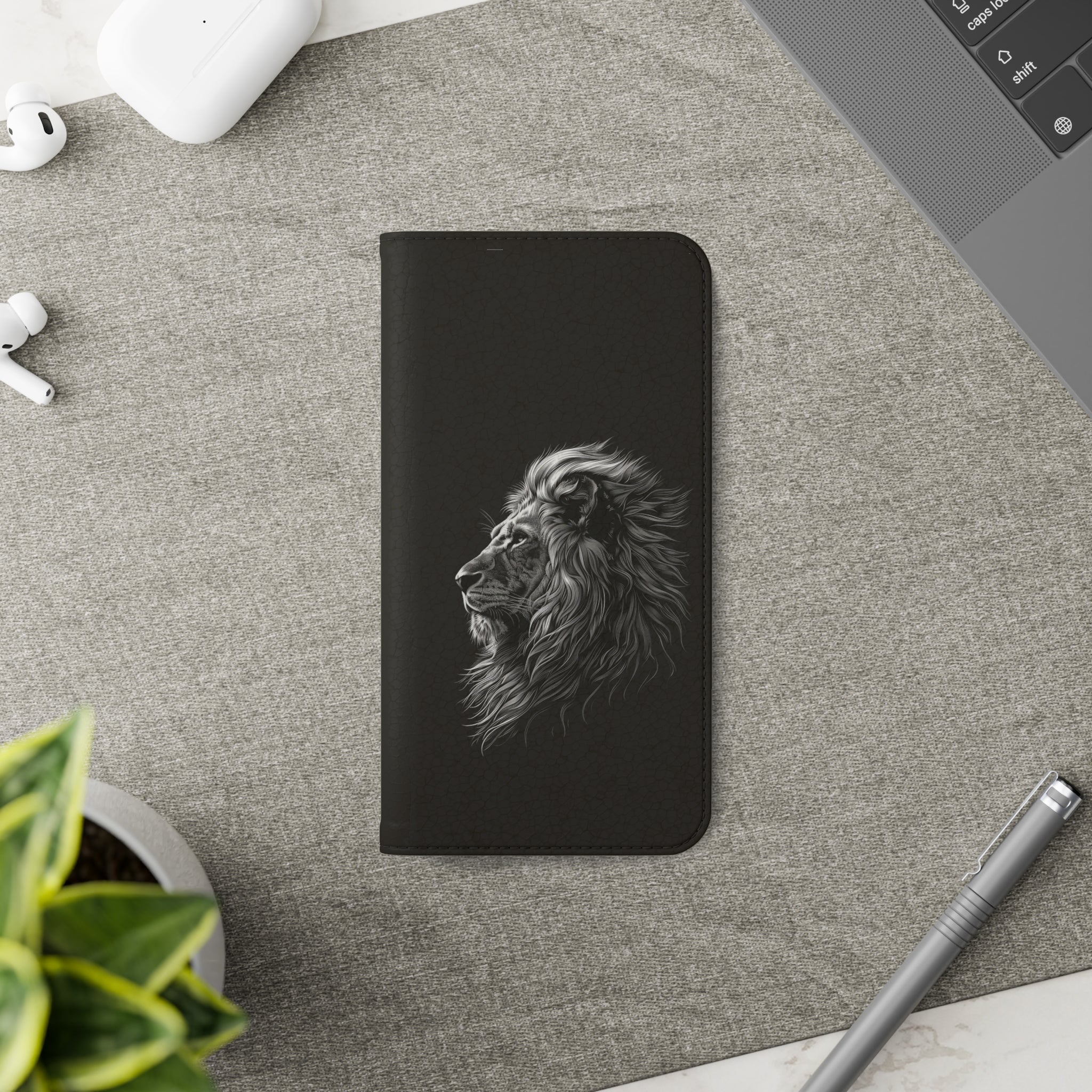 Lion Phone Case | Lion Wallet Phone Case Gifts | IPhone & Samsung Galaxy Lion Flip Cases