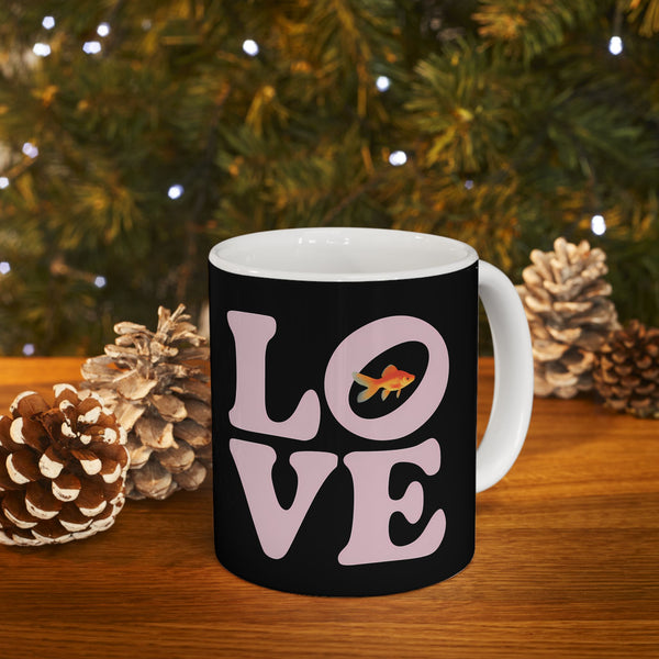 Sweet Love Goldfish Mug | Goldfish Coffee Mug | Cute Goldfish Coffee Mug 11oz
