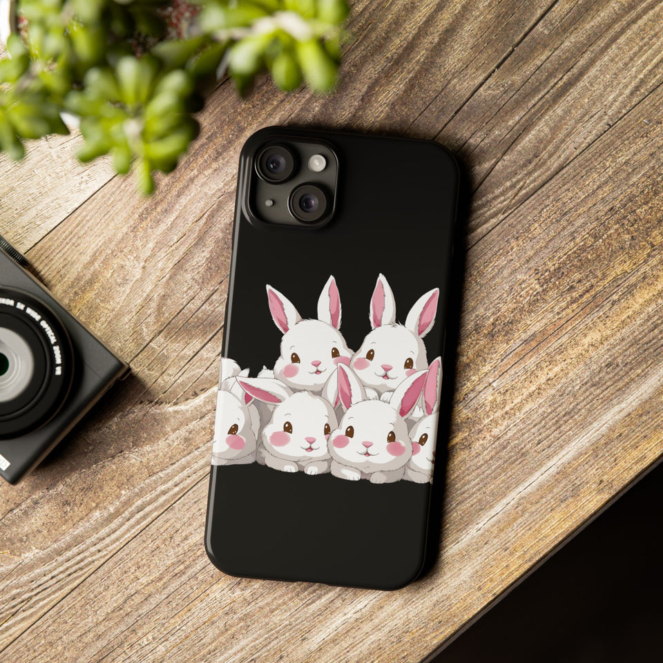 Premium Cute Rabbit iPhone Case | Rabbit Gifts Slim Phone Cases