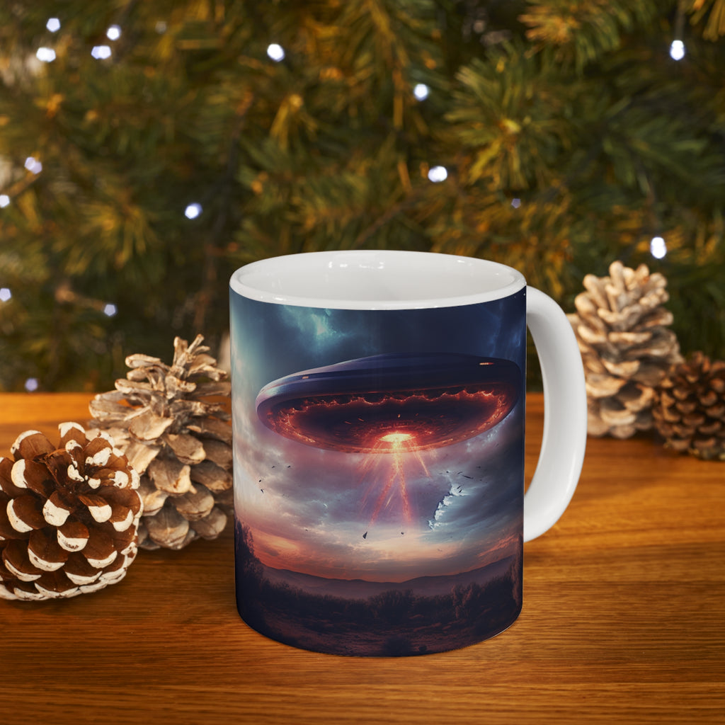 UFO Mug | UFO Gift | Alien Unidentified Flying Object Flying Saucer Ceramic Mug 11oz